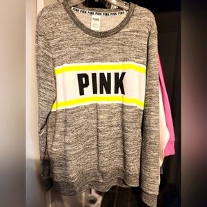 VS Pink crew neck sweatshirt